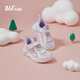 
361 children's shoes, children's sports shoes, 25 summer girls' breathable mesh soft elastic casual shoes, purple 31