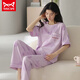 Catman Miiow Pyjamas für Frauen im Frühjahr und Sommer kurzärmelige Hosen koreanische Studenten können im Sommer im Sommer reine Baumwoll-Kleidungsanzüge im Kurzlänge M-Kurzlängen-M (80-100jin [Jin gleich 0,5 kg]) tragen)