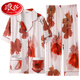 Langsha 2025 sinnlicher Pyjama-Sommer-Sommer-Kurzarm-Kurzhose Seidenmutter Revers Home Clothing Set Outdoor MD983 M [Vorgeschlagen 80-100jin [Jin ist 0,5 kg]]