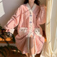 FHHUABD CORAL VELVET NACHKEHÄNE FÜR Women Frühling und Herbst 2024 Neues niedliches, verdicktes Flanell-Hauskleidung Pyjamas für Frauen Herbst und Winter 761# M Frauen (empfohlene Höhe 155-160 cm, Gewicht 9