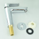 
Shenluda full copper body single hole basin hardware bathroom washbasin bathroom faucet 11303 silver
