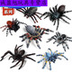 Simulation du village de Shantoulin Spider Spider Halloween Prank Toy Simulation Spider Venomous Spider Insect Modèle Animal Ox-684 Brésilien Red Velvet Spider 0.009