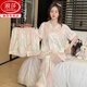 
Langsha 2025 summer new ice silk pajamas for women with high-end three-piece short-sleeved shorts trousers pajamas home clothing set B684# (short-sleeved/+shorts + trousers) 2XL (recommended 135-160Jin [Jin equals 0.5 kg])