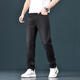 Canelin Kiskha Hong Kong Nani Grey Jeans Men's 2025 Summer Thin Slim Straight Casual Gray Stretch Pants 1048 Black Regular Size 34