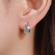 QIANSHU's new PT950 platinum shiny laser embroidered earrings, women's earrings and buckles, fashionable platinum earrings for lovers, platinum embroidered earrings (weighing about 3.9-4.1 grams)