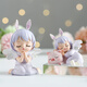 Kleine Ornamente süße Heimschlafzimmer Desktop -Dekoration Kinderzimmer Mädchen Girl Girl Girl Purple Anne Kombination