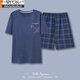 Pajama modal Summer Summer Coton Shorts Shorts à la maison Men de Coton Full Coton Fin Fin Taille pour l'extérieur HD9926 L