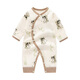 Yeehoo Baby -yse Sied Spring and Automne Cotton Pure Stracts désossèques Vêtements de nouveau-nés Double-couche Protection du ventre bébé Pyjamas à manches longues 695 Chien de printemps + 692 Little Léopard_2 Pack 52cm
