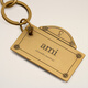 Ami Paris Heartfelt Gift Uniform Letter Keychain for Men and Women Street Sign Design Pendant New Year Gift 907 Glitter Copper U