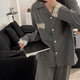 HUALIN FASHION女士棉睡衣春秋季蕾丝长袖家居服两件套 E6621 180 XL 【110-130斤】