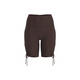 LULU CENTURY2025 Summer New Pula Improves Waist and Rats Sports Fitness Nude Feeling Yoga Shorts Pamela Cardamom Green M