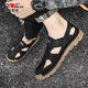 Sandalias de la familia Bull Men usa sandalias huecas para el al aire libre de verano para zapatos de playa de la cabeza de los hombres sandalias casuales