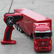 Qingyi Intelligent Manufacturing Super Large Mercedes-Benz Transport Truck 2.4G Fernbedienung Turntable Lading Kinderspielzeug-Dump-Container-Truck Boy Model weißer Turntable-LKW kann laden und Plattenspieler Originalstandard (einschließlich einer originalen wiederaufladbaren Batterie