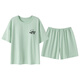CamalgOri ice silk pajamas short sleeves with chest pads modal women's summer bear cute girl's home clothing code casual home clothing high quality 12611 women's M size (70-95 Jin [Jin equals 0.5 kg]) equal size