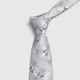 Jinlilai men's German imported fabric light gray pattern flower banquet casual versatile tie men 18 light gray