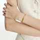 Chow Tai Fooks gebrochenes Gold Armband Bracelet (Arbeitsgebühr von 1620) 56 mm ca. 18,66 g EOF1476