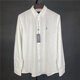 Lauren Ralph Lauren Lalph Pony Mark Ehepaar Sticked Line Long Sleeve Shirt Herren -Sonnenschutzhemd Frühling und Herbst Top White (Hemd) L -105-125