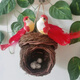 Runhua Nian Bird's Nest Bird's Nest Bird Supplies Bird Cage Handmade Straw Outdoor Pastoral Style Simulation Decoration Farmhouse Pendant Rattan Bird's Nest 1cm One