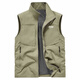Jeep Spirit Jeep Vest Spring et automne mince haut de gamme de couleur unie haut de gamme Collier de cheval extérieur pour hommes Veste de chevaux pour hommes Bresth-White XL (recommandée 155 Jin [Jin est égal à 0,5 kg]))