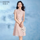 Kebeier Gentle Pink Modified Cheongsam Robe Fomen Fomen Summer 2025 Nouveau jeune tempérament Xi Robe de mariée à belle-mère 2xl