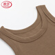 Langsha High-End-Weste für Frauen Sommerkleidung 2025 NEUE ärmellose innere Schlanke Schlanker Basishemd breiter Schultergurt rundem Hals Brauner XL 125-140jin [Jin ist gleich 0,5 kg] Tragen tragen