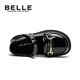 Belle Children's Shoes 25 Spring and Autumn Children's Leather Shoes Girls Performance Shoes Back to School Student Shoes Black Size 34