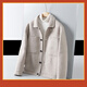 Doberman double-sided wool jacket men's short British Albaka alpaca wool coat wool coat gray XL