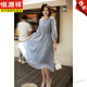 Hengyuanxiang Mall Shopping Mulberry Mulberry Silk Dress Temperamento de estilo maduro Fairy Long Fairy White S