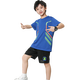 Traje de secado rápido para niños de verano para niños que absorben sudor de niños y grandes ropa deportiva de uniforme de fútbol de carrera para niños es de media talla 120
