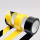 Baige yellow and black safety warning tape PVC positioning line zebra mulch warning line isolation tape two-color 48mm*33m 1 roll CW217213