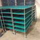 JPHZNB Mobile Shelf Warehouse Workshop Material Rack Stainless Steel Factory Storage Rack Display Rack Metal Multi-layer Rack Length 1518*Width 355*High 1800*5-layer Wheel