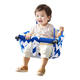 Sitingge German quality outdoor swing indoor children's baby outdoor children's hanging basket baby infants and young children's home use blue swing [upgraded high backrest]