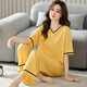 Fhhuabd neuer Stil neuer kurzärmeliger Pyjamas für Frauen in Sommerhosen losen Sommer neuer süßer dünner Stil für Outdoor-Kleidung rosa Zuixiong-6624 [kurzärmelige Hose] M [70-95jin [Jin gleich 0,5 kg]]