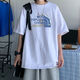 GTYUWVG【9859人收藏】纯棉男士2024夏季新款T恤韩版潮流ins港风学生 白色T恤【GK小熊】 M