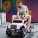 
Cute Dudu children's electric car four-wheeled remote control toy car can be used as adults, men and women, big g off-road car, children's car, flagship powder: full function + soft seat eva soft wheel