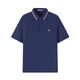 Navigare Italian small sailboat men's quick drying antibacterial cool feeling commuter short-sleeved POLO shirt 1325525564 Blue XL
