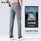 Zengzhi denim men's casual pants for summer thin 2025 new loose straight versatile slim fit trendy ice silk long pants for men dark gray (653) 32 (waist circumference 2 feet 5)