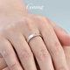 GsunG platinum PT950 ring men's pure platinum brushed surface ring ring women's closed plain ring couple ring ring calculated based on the gold price in the store on the day