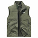 Jeep Spirit Jeep Vest Spring et automne mince haut de gamme de couleur unie haut de gamme Collier de cheval extérieur pour hommes Veste de chevaux pour hommes Bresth-White XL (recommandée 155 Jin [Jin est égal à 0,5 kg]))