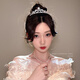 Wsay Fat Donglai Qualität Krone Tiara Erwachsene Braut 2025 Neues Hochzeitskleid -Accessoires 18. Geburtstagskette Counter 1# Liebe (Wählen Sie drei Artikel im Laden aus