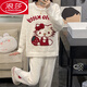 Pyjamas Langsha pour les femmes en automne et hiver en velours à bas prix en velours épaissis 2024 NOUVEAU KT CAT CAT Large taille Vêtements Home Clothing TX-9904-KT CAT SIME Taille (80-140Jin [Jin est égal à 0,5 kg]))