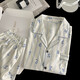 Pajama para hombres para la primavera y otoño de los hombres y el otoño 2025 Nuevo algodón de la nube de algodón largo de estilo delgado de estilo jóvenes de verano.