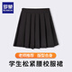 Romon Girls Skirt Children's Pleated Skirt Half Skirt Campus Uniform for Older Children and Primary School Students College Style Skirt Black 150