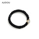AJIDOU Ajidou hair band birthday gift, fashionable, simple and versatile, imitation crystal black hair band for girlfriend, for wife, champagne color + black 1 piece