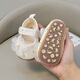 Mengyilan (Mengyilan) [Tienda] Zapatos de bebé de primavera y verano La suela suave de 0-1 años no se cae de tela de tela 6-12 meses zapatos de princesa de niña Protección de tendón de ternera suave de color amarillo claro de resistente de tendón suave 11 de longitud interna 12.0 cm aproximadamente 6-10 meses