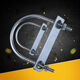 M1416 full set of galvanized extended U-shaped screws U-shaped snapshots U-shaped bolts U-shaped tube clamping telephone pole clamp 16*50*98 with pad