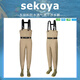 SEKOYA Luya wading pants full-body one-piece waterproof breathable half-length fishing pants for the sea and rain pants for stream fishing and outdoor