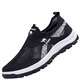 Atmungsaktive Mesh-Turnschuhe für Männer lässige Schuhe Mesh Schuhe Lenkschuhe weiche Sohle bequem ein Fuß lässige Sneaker grau 42