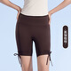 LULU CENTURY2025 Summer New Pula Improves Waist and Rats Sports Fitness Nude Feeling Yoga Shorts Pamela Cardamom Green M