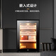 CIGARLOONG cigar cabinet temperature controlled moisturizing activated carbon ammonia removal independent dual-core refrigeration beech wood cedar wood shelf alcohol nourishing household small energy-saving silent electronic cigar humidor 50C 50C1 black full cigar style temperature control and humidity control 50L cigar cabinet